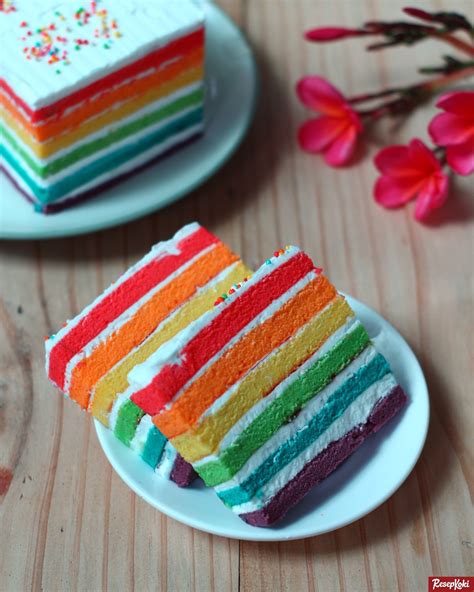 Resep Rainbow Cake Rindu