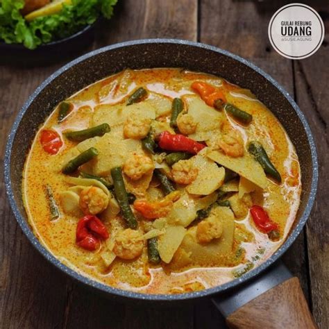 Resep Gulai Rebung Udang